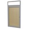 Ghent Enclosed Bulletin Board, 1 Door, Vinyl, Hdlnr Frame, 3 ft H x 30 in W, Caramel PAVX3-181 - alternate 1